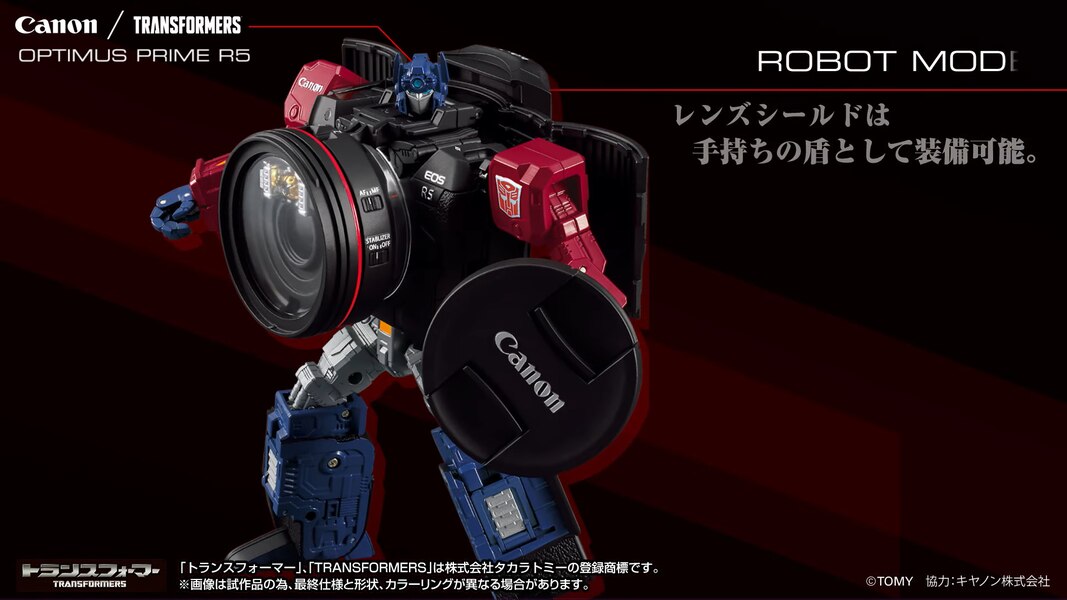 Takara TOMY Canon EOS R5 X TRANSFORMERS Optimus Prime Official Image  (23 of 23)